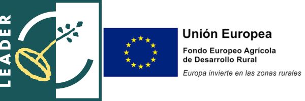 Logotipos de Leader y union europea