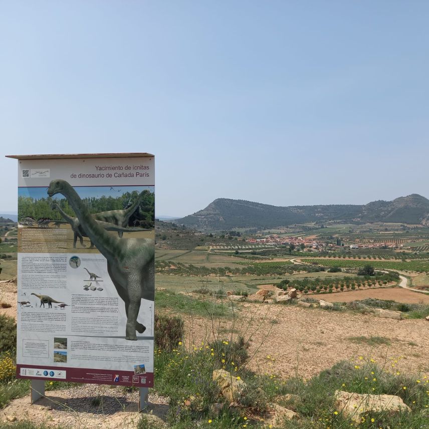 Lugares de interes Alpuente Yacimiento con huellas de dinosaurio de cañada parís